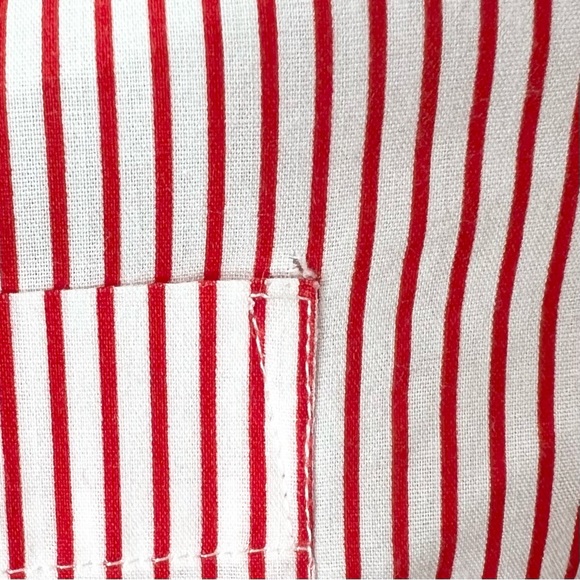 Mili Designs Striped Button Up Lady Bug Shirt Large - Picture 11 of 11